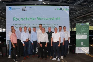 Gruppenfoto Speaker Roundtable Wasserstoff - Roadshow BioH2Region